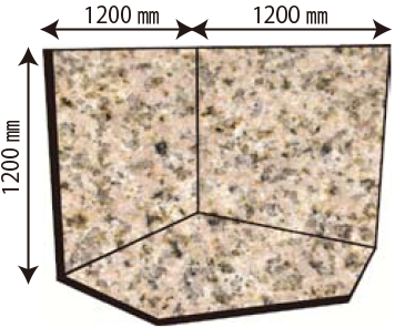 コーナー型壁床3 枚セット