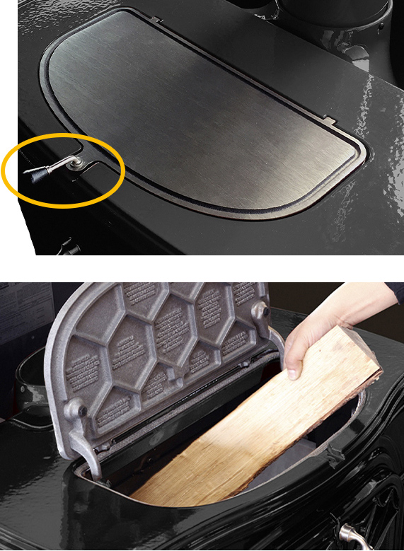 トップローディング方式のフタの取手をステンレス溶接し、一体化したことにより、堅固になりました。