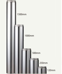 薪ストーブのことなら軽井沢暖炉 二重断熱煙突 直筒 薪ストーブ 軽井沢暖炉