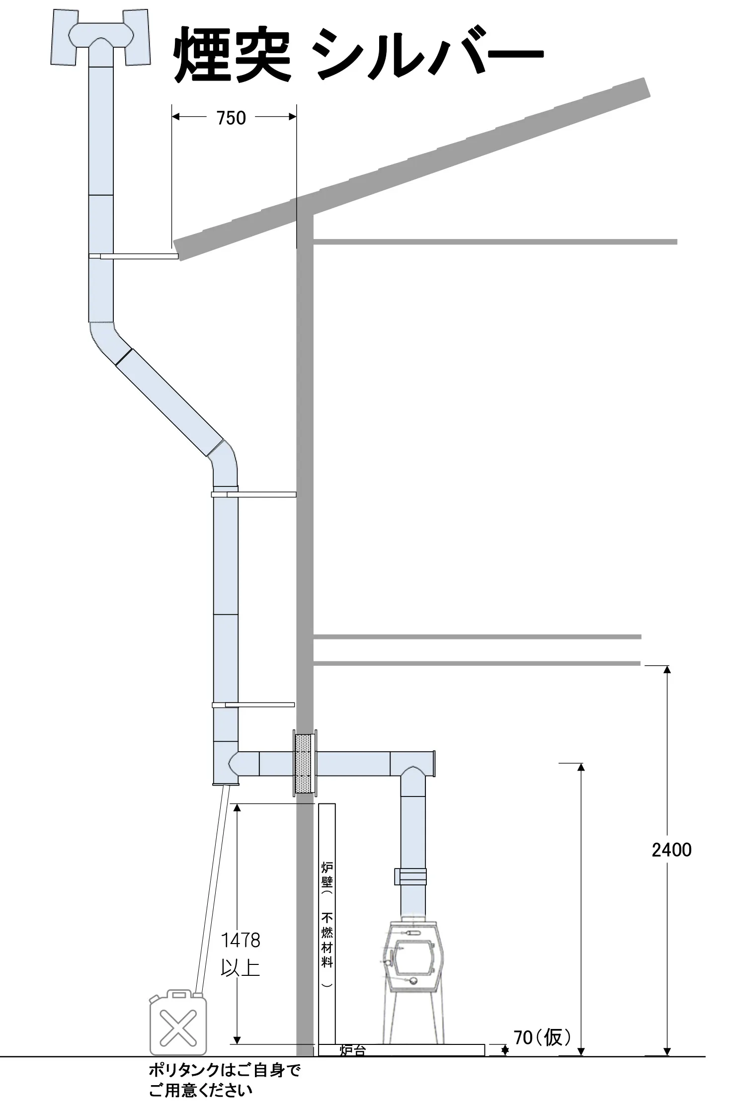 煙突のイメージ図