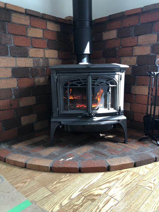 神奈川県のお客様の薪ストーブの施工例を見たい 薪ストーブ 軽井沢暖炉